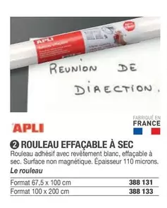 Apli - Rouleau Effaçable A Sec offre sur Hyperburo