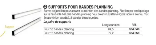 Supports Pour Bandes Planning offre sur Hyperburo