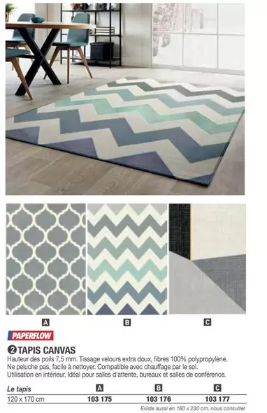 Paperflow - Tapis Canvas offre sur Hyperburo