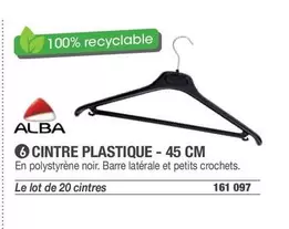 Alba - Cintre Plastique  offre sur Hyperburo