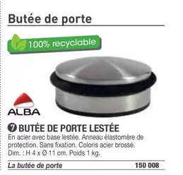 Alba - Butée De Porte Lestée offre sur Hyperburo