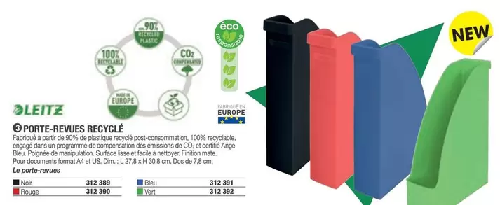 Leitz - Porte-Revues Recycle offre sur Hyperburo