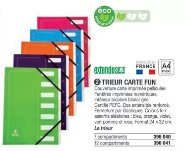 Extendos - Trieur Carte Fun offre sur Hyperburo