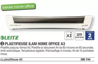 Leitz - Plastifieuse Liam Home Office A3 offre sur Hyperburo