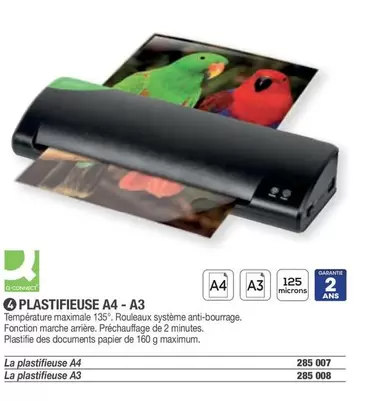 Q-Connect - Plastifieuse A4-A3 offre sur Hyperburo