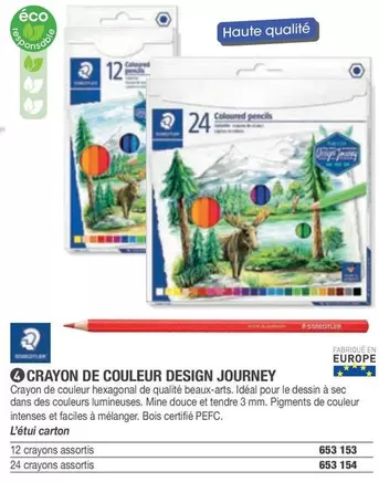 Crayon De Couleur Design Journey offre sur Hyperburo