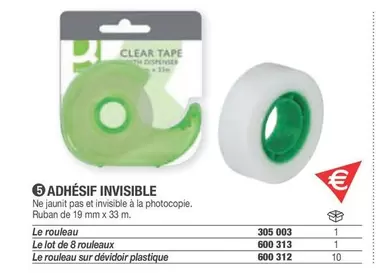 Adhésif Invisible offre sur Hyperburo