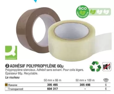 Adhésif Polypropylène 60u offre sur Hyperburo