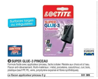 Loctite - Super Glue-3 Pinceau offre sur Hyperburo