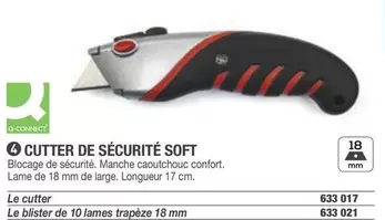 Q-Connect - Cutter De Sécurité Soft offre sur Hyperburo