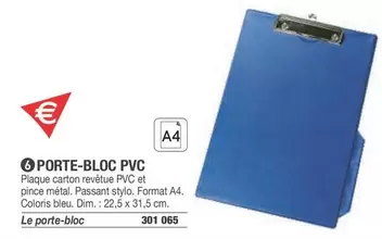 Porte-Bloc Pvc offre sur Hyperburo