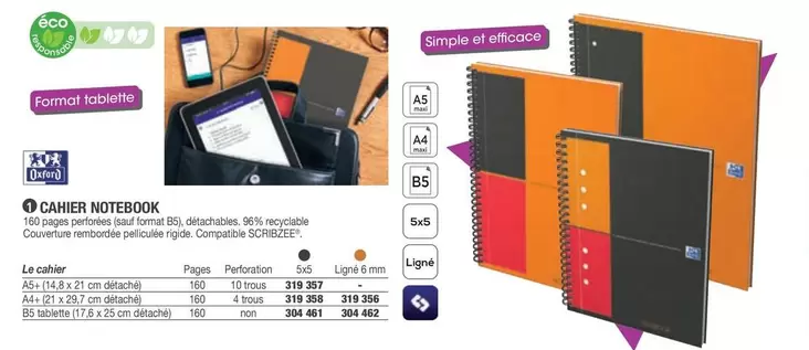 Cahier Notebook offre sur Hyperburo