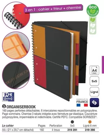 Oxford - Organizerbook offre sur Hyperburo