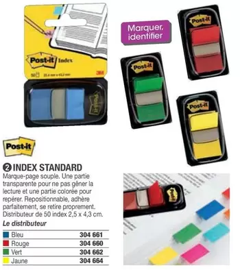 Post-It - Index Standard offre sur Hyperburo