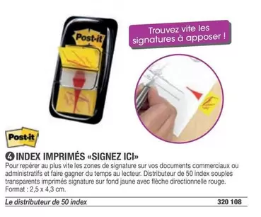 Post-It - Imprimés Signez Ici offre sur Hyperburo