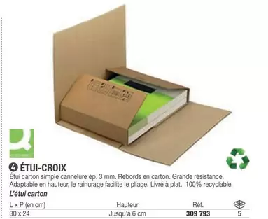 Étui-Croix offre sur Hyperburo