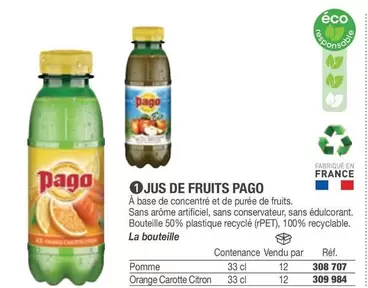 Pago - Jus De Fruits offre sur Hyperburo