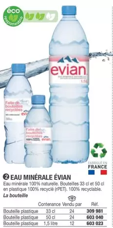 Evian - Eau Minérale offre sur Hyperburo