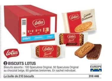 Lotus - Biscuits offre sur Hyperburo