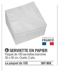 Serviette En Papier offre sur Hyperburo