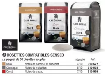 Café Royal - Dosettes Compatibles Senseo offre sur Hyperburo