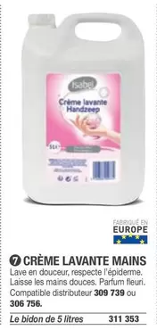 Isabel - Crème Lavante Mains offre sur Hyperburo