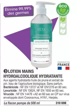 Lotion Mains Hydralcoolique Hydratante offre sur Hyperburo