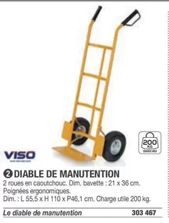 Viso - Diable De Manutention offre sur Hyperburo