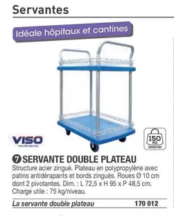 Viso - Servante Double Plateau offre sur Hyperburo