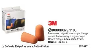 3M - Bouchons 1100 offre sur Hyperburo