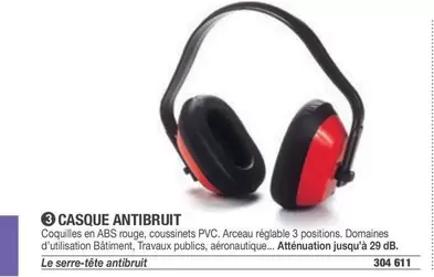 Casque Antibruit offre sur Hyperburo