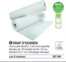 Drap D'Examen offre sur Hyperburo