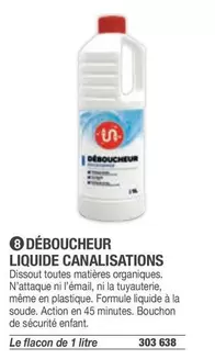 Déboucheur Liquide Canalisations offre sur Hyperburo