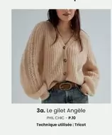 Le Gilet Angèle offre sur Phildar