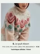 Le Pull Alison offre sur Phildar