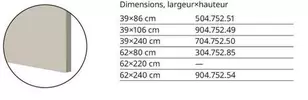 Dimensions Larger Shauteur offre sur IKEA