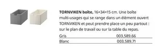 Tornviken Boîte offre sur IKEA