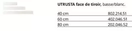 Utrusta Face De Tiroir offre sur IKEA