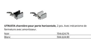 Utrusta Charniere Pour Porte Horizontale offre sur IKEA