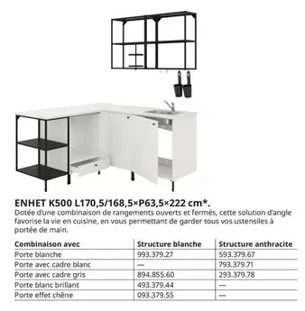 Enhet K500 L170 offre sur IKEA