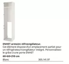 Enhet Armoire Réf/Congélateur offre sur IKEA