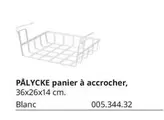 Pâlycke Panier À Accrocher offre sur IKEA