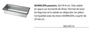 Norryson Passoire offre sur IKEA