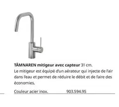 Taman Mitigeur Avec Capteur offre sur IKEA