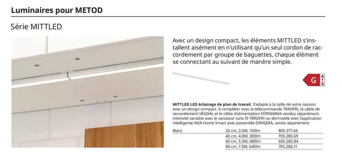 Luminaires Pour Metod offre sur IKEA