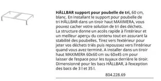 Hålbar Support Pour Poubelle De Tri offre sur IKEA