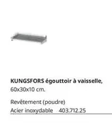 Kingsfors Égouttoir À Vaisselle offre sur IKEA