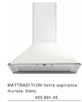 Mattradition Hotte Aspirante Murale, Blanc offre sur IKEA