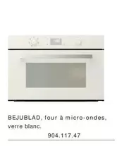 Bejublad Four A Micro Ondes, Verre Blanc  offre sur IKEA