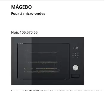 Mâgebo Four À Micro-Ondes offre sur IKEA